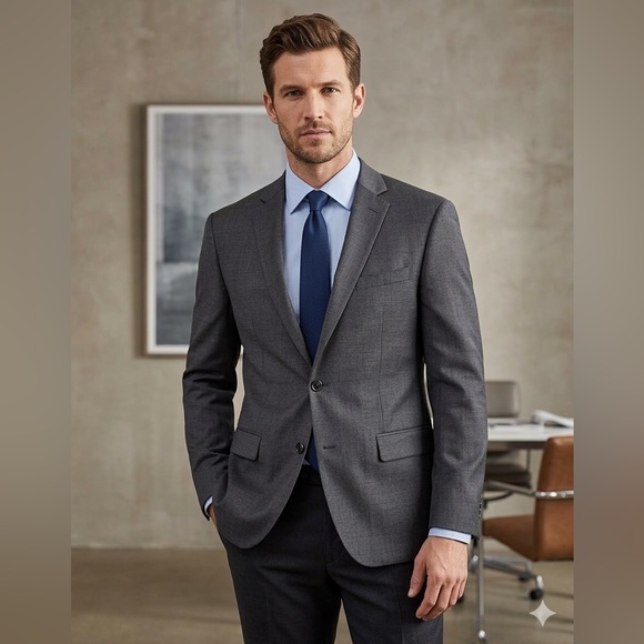MICHAEL Michael Kors Other - Michael Kors Men’s 42 Reg 100% Wool Dark Gray Black Sport Coat Jacket 42R